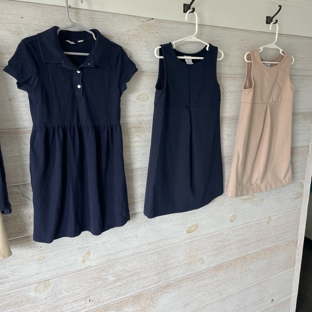 3 pack!!! GAP Kids Dresses in Navy and Tan